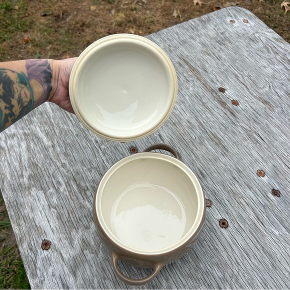 Winfield Desert Dawn Casserole Dish True Porcelain Made in the USA vintage 50s - Picture 11 of 12